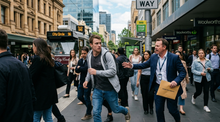 avoiding a process server in Australia